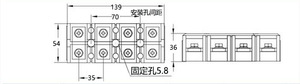 端子ブロックTC-1004銅固定高電流電源ブロッククイック接続端子ブロック - Product Image 6