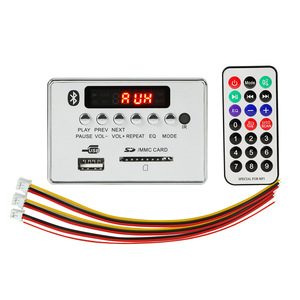 BLE 5.0 MP3 dekoder çözme devre kartı modülü 12v araba USB MP3 çalar WMA WAV TF kart yuvası/USB/FM uzaktan devre kartı modülü - Product Image 2