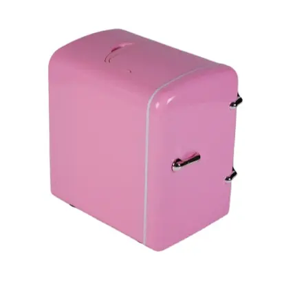 Mini refrigeradores móveis coloridos rosa de alta qualidade para bebida leite frutas