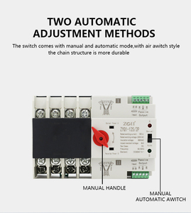 Single 3 Phase Din Rail ATS Dual Power Automatic Transfer <strong>Switch</strong> 2P 63A 100A <strong>125A</strong> PC Type - Product Image 4