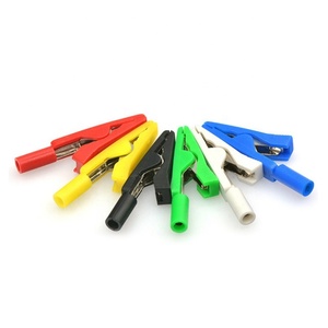 Messing Alligator Test Clip mit 2mm Bananen heber Schwarz Rot - Product Image 4