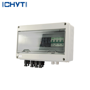 CHYT Plastic Circuit Breaker Surge Protector Pv <strong>Combiner</strong> Box with <strong>4</strong> in and <strong>1</strong> Out