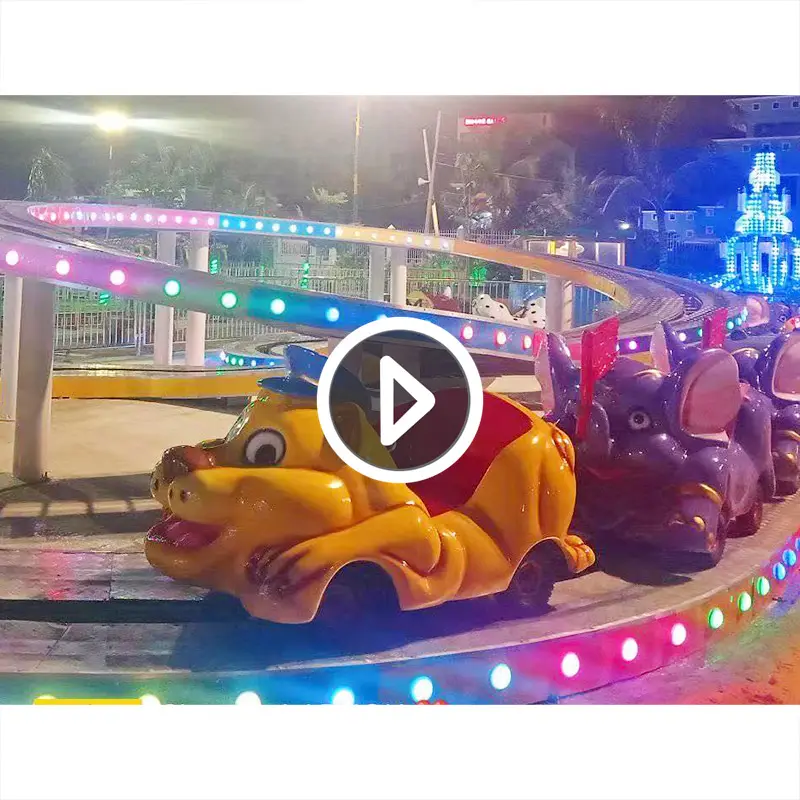 Popolare luna luna luna Park Manege Kiddie Roller Coaster attrezzature per il treno luna Park Mini navette per la vendita