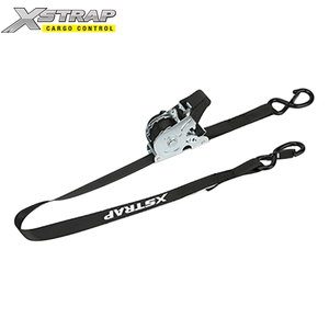 25mm tự rút lại Tie xuống dây đai tự động có thể thu vào Ratchet dây đeo buộc dây đeo với đôi móc kháng - Product Image 2