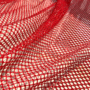 S556 rete di perforazione a rete elastica colorata di cristallo tessuto a rete per vestiti da festa - Product Image 6