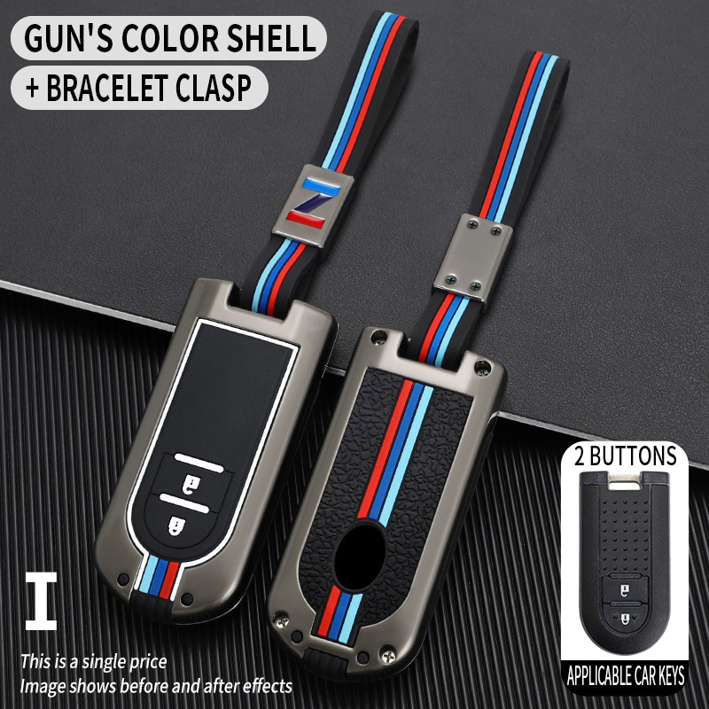 Boucle de corde à coque unique de couleur pistolet à 2 clés