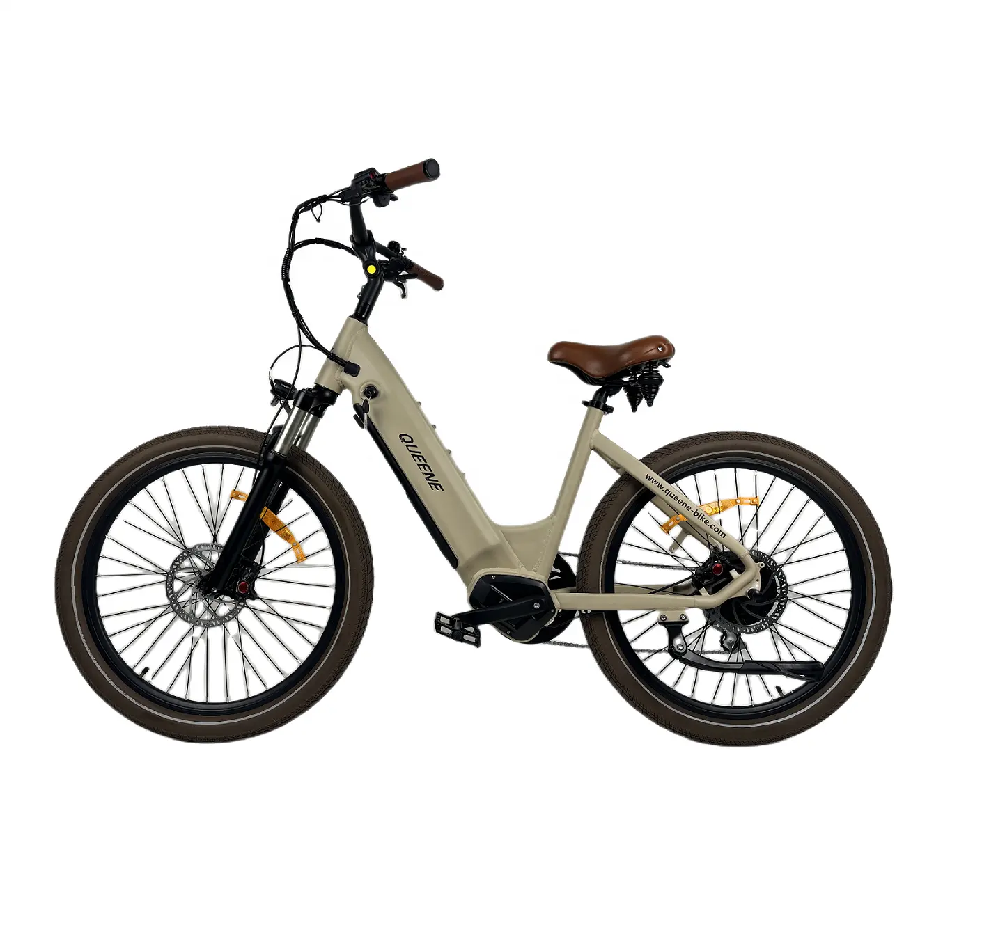 2024 New QUEENE/미국 EU 캐나다 창고 재고 250W-500W 토크 센서 모터 전기 도시 자전거 Ebike 50 km/h 최대 속도