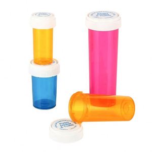 6DR 8dr 10dr 13dr 16dr 20dr 30dr 40dr 60dr con kháng đảo ngược nắp nhựa lọ nhựa Pill chai Pill chai - Product Image 3
