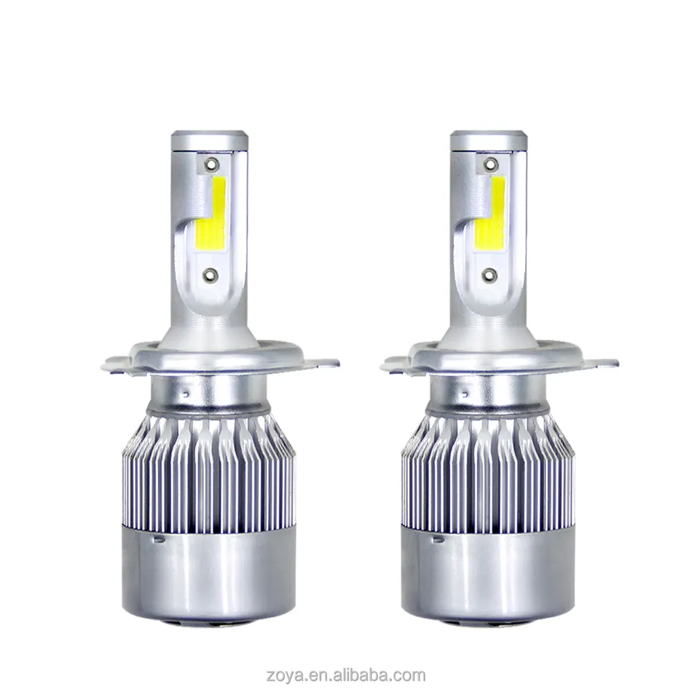 Faro Led de haz Alto y Bajo para coche, luz led de alto brillo, C6, H4, kits de bombilla led de alta potencia