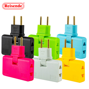 EU-Stecker konverter Eins in drei 180-Grad-Verlängerungsstecker Multi-Stecker Mini Slim Wireless Outlet Adapter - Product Image 5