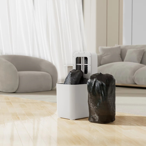 Automatic 17L ABS Garbage <strong>Bin</strong> with Smart <strong>Pop</strong> Lid Self- Packaging &amp; Induction Sensor JustBeEasy Smart Trash <strong>Can</strong> for Bathroom - Product Image 2