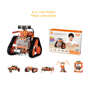 Metall 6 in 1 Stiel Codierung Fernbedienung nach elektrischer Montage Auto Chassis App programmier bare Lern roboter Lernkit - Product Image 2