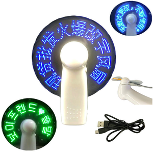 New <strong>Mini</strong> Portable Handy <strong>LED</strong> <strong>Custom</strong> Battery Promotion <strong>Fan</strong> Programmable Text Flash Display Handheld Electric <strong>LED</strong> <strong>Message</strong> <strong>Fan</strong> - Product Image 4