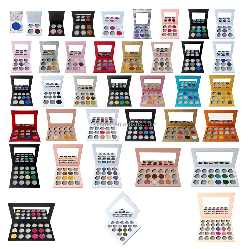 Low MOQ Benutzer definierte hoch pigmentierte Private Label Kosmetik Make-up Lidschatten Palette Hersteller