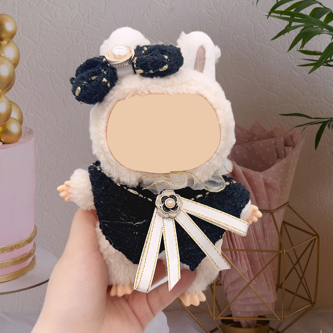 14. Black fragrant style top + bow (without doll)