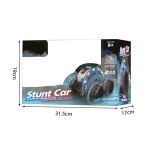 รถสะเทินน้ำสะเทินบกควบคุมระยะไกลสำหรับเด็ก,2.4Ghz 4WD RC เรือพร้อมเปลี่ยนยาง LED ไฟกันน้ำของเล่นรถภูมิประเทศทั้งหมด - Product Image 4