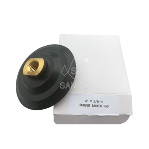 Rubber Back <strong>up</strong> Holder Backing Plate with M14 or 5/8&quot;-11 Thread for Hook and Loop Polishing <strong>Pads</strong> - Product Image 3