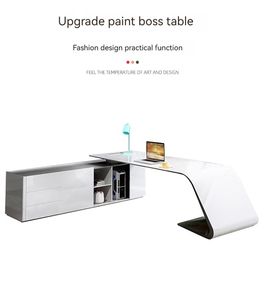 创意时尚定制油漆老板办公桌办公室柜台设计家庭办公室工作台 - Product Image 4