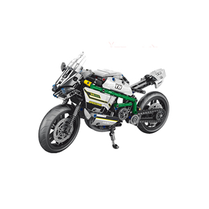 Educational <strong>Toys</strong> Creative Assembly Blocks High <strong>Restored</strong> Racing Off-road Motorcycle Construction Model DIY Building Blocks Set - Product Image 1