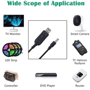 Usb güç kaynağı 5V invertör 12V 1A 2A Dc Dc yükseltmeli dönüştürücü kurulum güçlendirici, dc 5V için 12V Usb kablosu Fan Wifi yönlendirici - Product Image 5