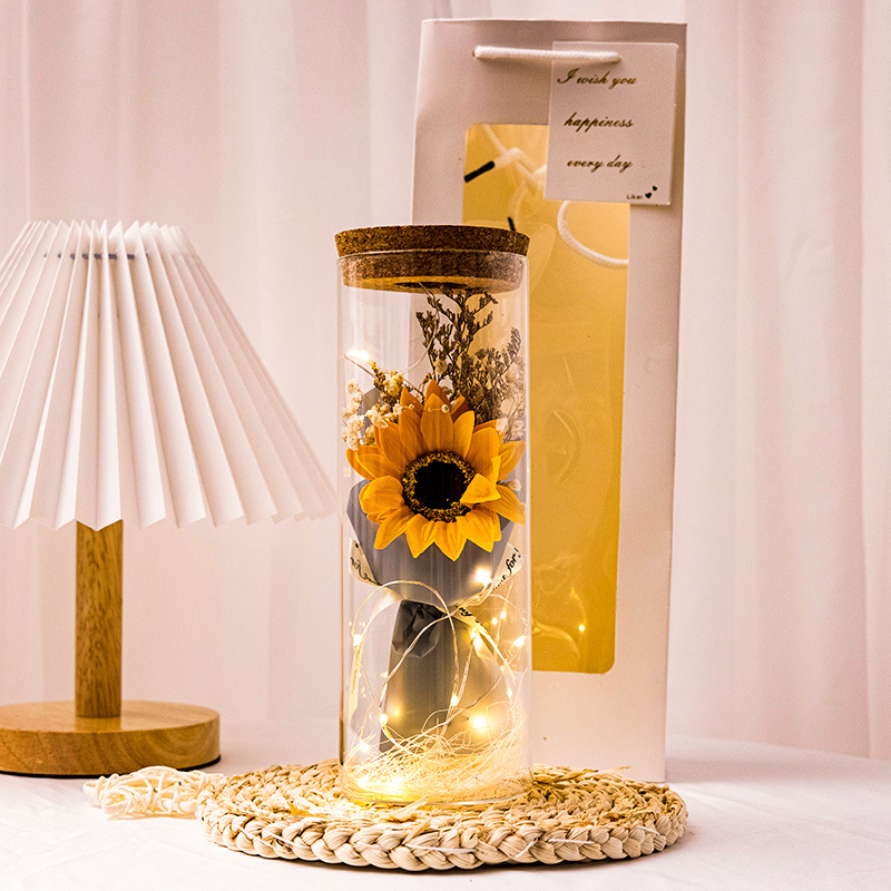 Wishing Bottle Sunflowers yellow