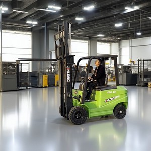 Nuevo modelo de equilibrio de paletas de tracción delantera elevación automática carga descarga apilamiento alta Mini carretilla elevadora eléctrica