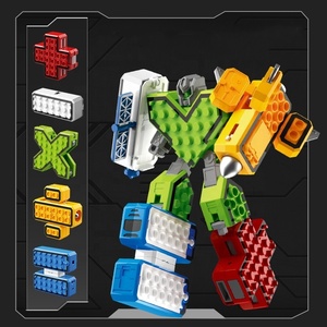 Kaili numero deformazione robot giocattoli bambini educativi matematica apprendimento 0-9 blocchi di costruzione digitali set robot giocattolo - Product Image 5