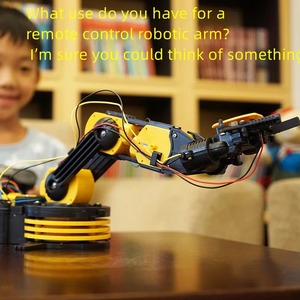 STEM Toy Robot Arm Draht gesteuerter und drahtlos gesteuerter pädagogischer zusammen gebauter DIY-Roboterarm für Kinder und Studenten