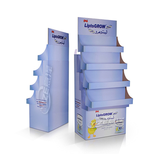 Espositore per scaffali in carta POP espositore per scaffali per pavimenti pubblicitari gratuiti per supermercati espositore da banco in cartone per Snack in cartone - Product Image 6