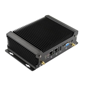 Barato Industrial pequeño tamaño PC Intel Core I3 10th Gen procesador computadora de escritorio Dual Lan Dual Com 8xUSB Fanless Mini PC