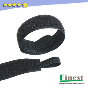Bridas de nailon con logotipo personalizado, impresas, directo de fábrica, con gancho y bucle elástico, sin caídas - Product Image 2