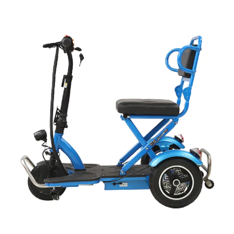 Заводская распродажа складной дешевая 3-х колесный электрический скутер, способный преодолевать Броды для взрослых
