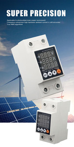 Ac DC AVP 220V 110V 40A 63A 80A Adjustable Over Under <strong>Voltage</strong> Current Protector Electric Used Protection <strong>Voltage</strong> and Current - Product Image 5