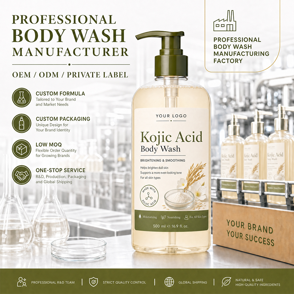Gel douche à l'acide kojique