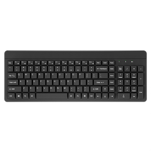 Umila 2,4 GHz Interfaz USB Nuevo estilo QWERTY Teclado inalámbrico Ratón Combo Teclado numérico de membrana con diseño de escritorio elegante - Product Image 5