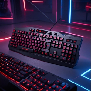 Teclado Oriental Popular para escritorio, teclado de computadora con cable USB con retroiluminación LED - Product Image 4
