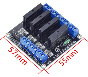 1/2/4/6/8チャンネル5V/12V/24V低レベルソリッドステートリレーモジュールヒューズ付き240V2Aリレー - Product Image 1