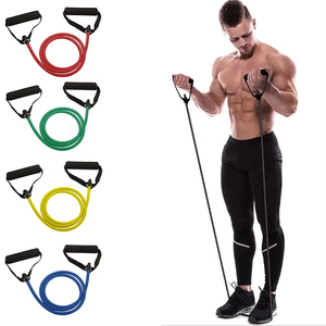 Equipo de entrenamiento en casa para hombres y mujeres bandas de resistencia con asas bandas de ejercicio juego de bucle de entrenamiento de fuerza - Product Image 1