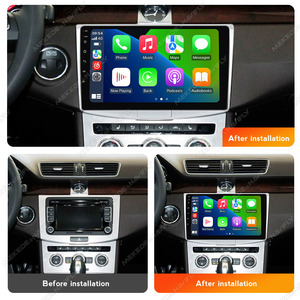 Mekede & navifly แอนดรอยด์14รุ่นรถจอภาพที่พิงศีรษะเครื่องเล่นดีวีดีรถยนต์ fm/am ไร้สาย CP WIFI สำหรับ VW10 VW Passat B6 B7 2011-2015 - Product Image 3