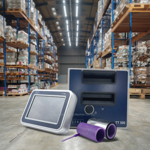 LINX TT500 Date Text QR <strong>Code</strong> Variable Data Printing Machine TTO Printer Automatic Marking Machine for Plastic Bags - Product Image 1