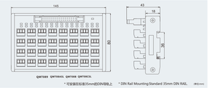 QMT089SL32ビット入力出力3P/2P端子台DC24V 1APLCモジュールLEDライトリモコンに接続 - Product Image 5