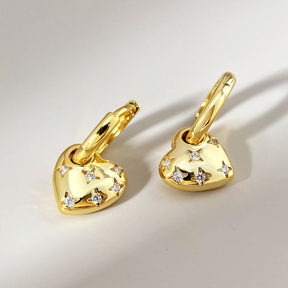 Boucles d'oreilles créoles dorées