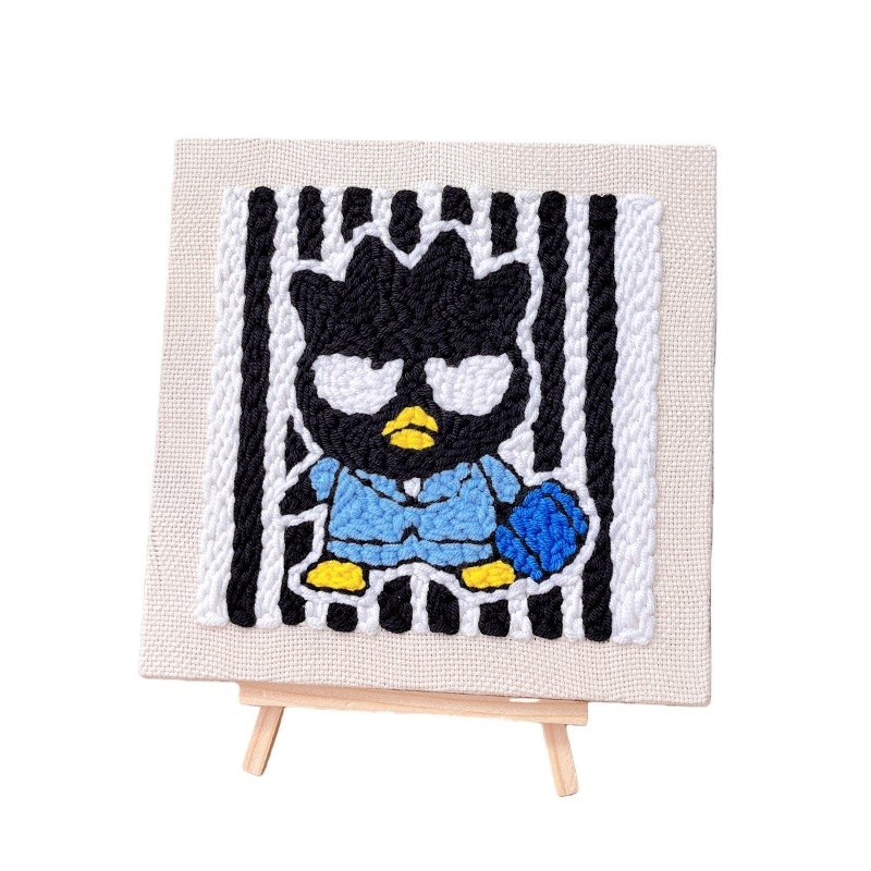 Pingouin cool noir et blanc - Cadre carré