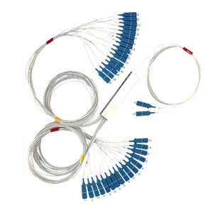 Divisor de fibra óptica Mini 1x4 PLC con conector Sc/APC Tubo de acero óptimo para redes 4G 3G IP TCP POE - Product Image 3