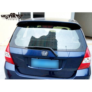 Alerón Trasero de Plástico ABS con Apariencia de Fibra de Carbono y Lámpara LED de Fábrica Haosheng Bodykit para <span class=keywords><strong>Honda</strong></span> Fit Jazz Hatchback 2004 2005 - 2007 - Product Image 4