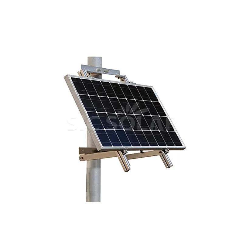 Rack de montage solaire PV au sol Structure de rayonnage au sol pour poteau solaire Support de panneau solaire