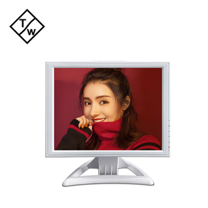 Monitor de escritorio LCD blanco y negro de 15 pulgadas Entrada HD VGA Resolución 1024*768 Reemplazo de computadora de la serie empresarial Altavoz de 4:3 aspectos - Product Image 1