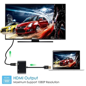 Adaptador de salida Dual 2 en 1, USB 3,0 a HDMI y VGA, vídeo AV, para PC a Monitor, proyector HDTV, etc. - Product Image 5