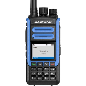 Baofeng-Walkie Talkie de mano negro profesional, transmisor de largo alcance, inalámbrico, modo de espera, alarma, linterna LED, llave de alarma - Product Image 1