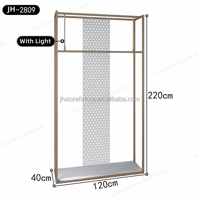 Con LED brillante oro + blanco L120 * W40 * H220CM
